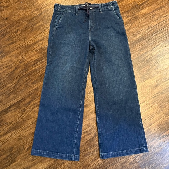 PAIGE denim! Carly Wide Leg Crop Jeans in Roya. Sz: 31 - Picture 2 of 7